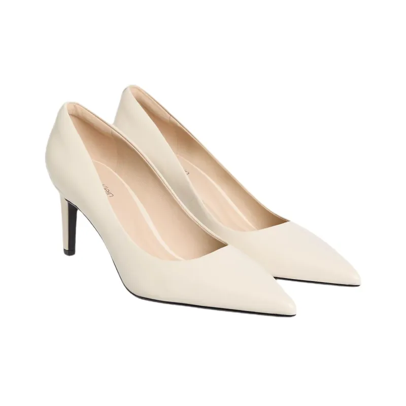 CALVIN KLEIN Slim Heel High Heels 7cm Women's Ivory White-2
