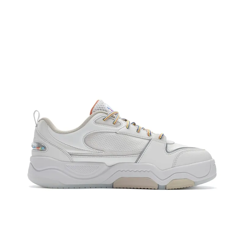 FILA FUSION BANK III Cool Skateboard Shoes 3 Colorful Early Summer Low Top Skateboard Shoes Men's White-1