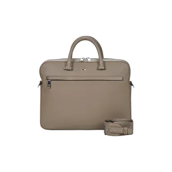 HUGO BOSS Synthetic Leather One Shoulder Handbag, Briefcase Men's Taupe