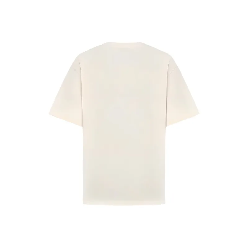 URBAN REVIVO T Shirts Men Light Khaki-1