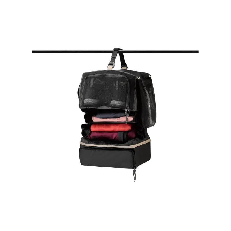 DECATHLON Polyester Travel Storage Bag Unisex Black-3