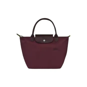 LONGCHAMP Le Pliage Nylon Tote Bag, Shopping Bag, Handbag Medium Size Women's Garnet Red