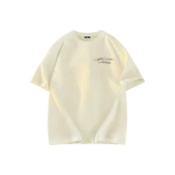 A02 T Shirts Unisex Light Beige Apricot
