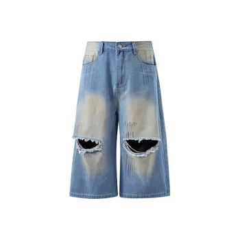 NOAHGIGI Denim Shorts Unisex Blue