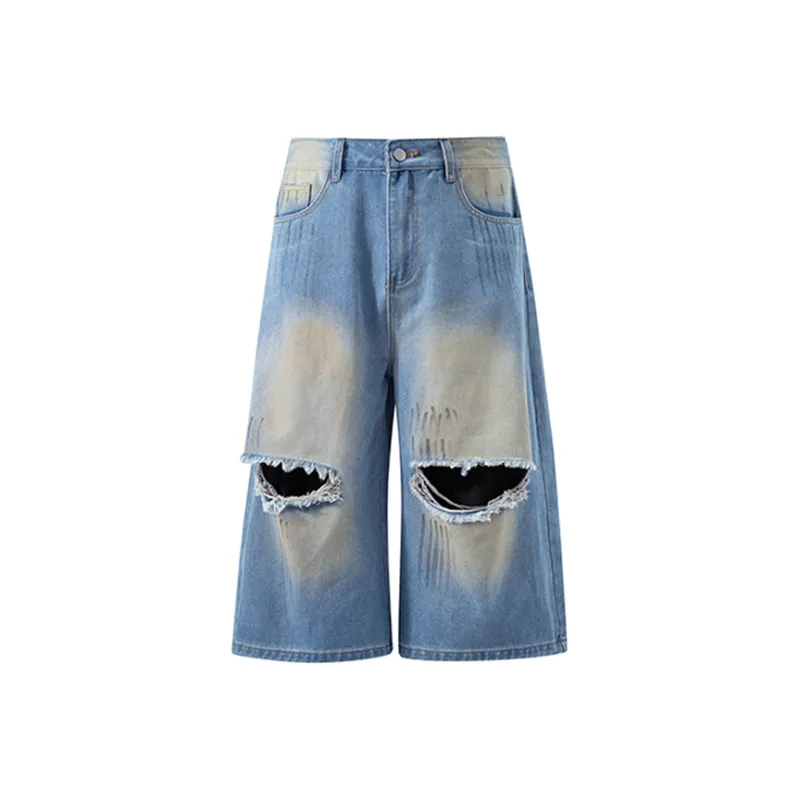 NOAHGIGI Denim Shorts Unisex Blue-0