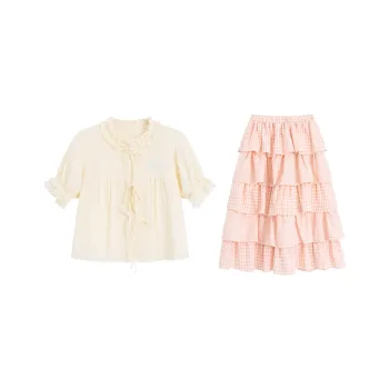 COVER TIME Two Piece Skirt Sets Women's