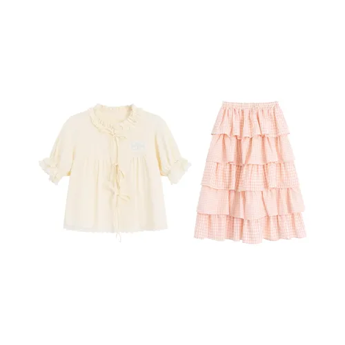 COVER TIME Two Piece Skirt Sets Women's