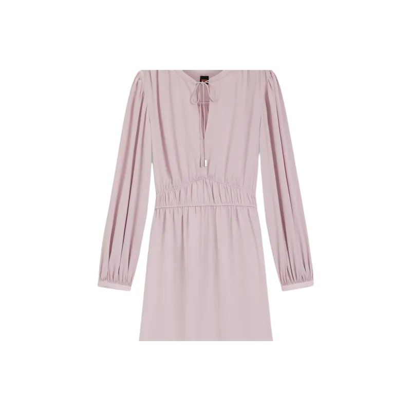 HUGO BOSS Long Sleeved Dress Women's Pink-1