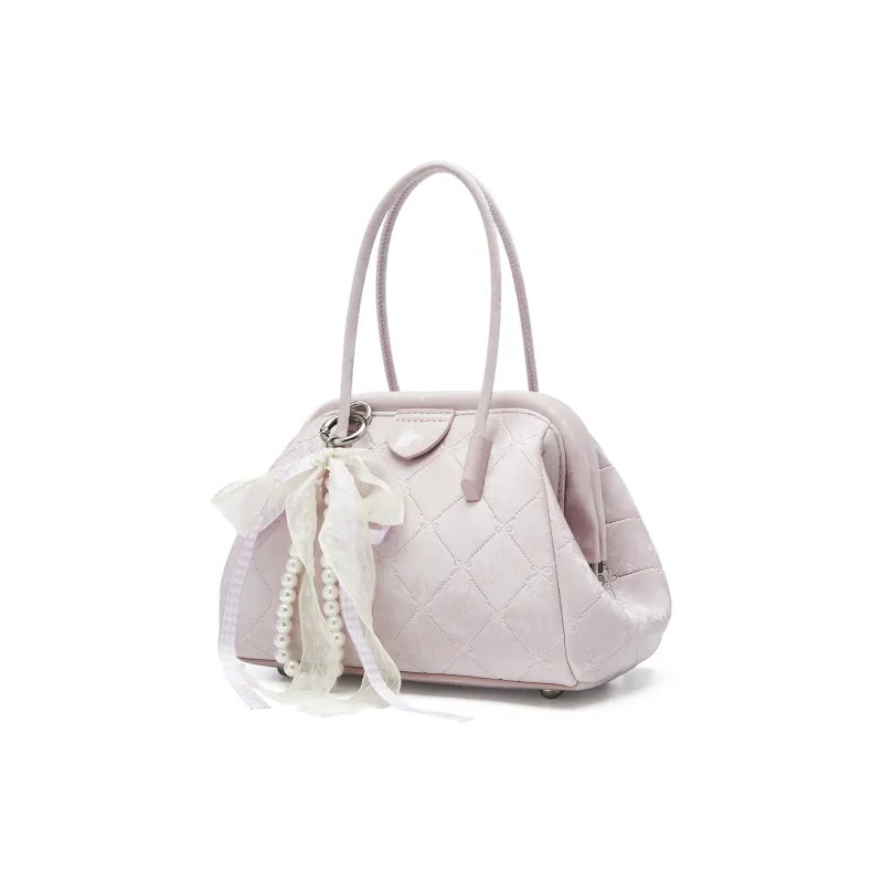 JOSINY Synthetic Leather Handbag Women's Light Purple/Ecru-1