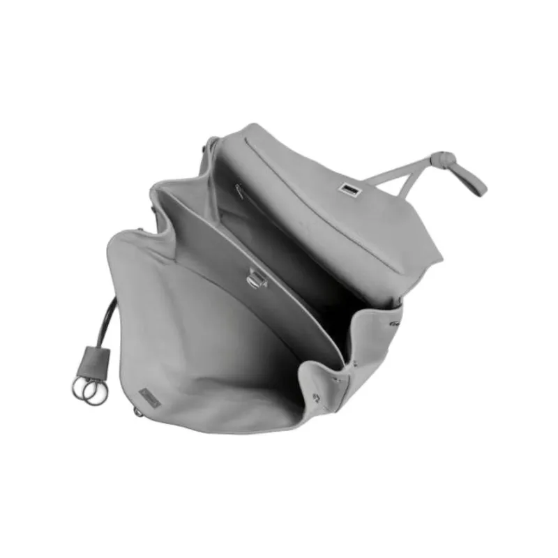 Balenciaga Calfskin Handbag Medium Size Unisex Cloud Gray-3