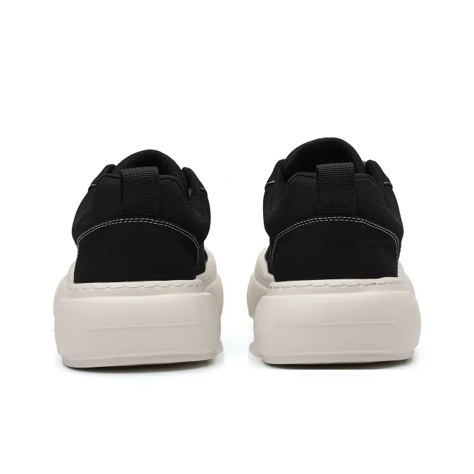 Cat Seven Seeks Anti Slip Wear Resistant Low Top Skateboard Shoes Men's Black-4
