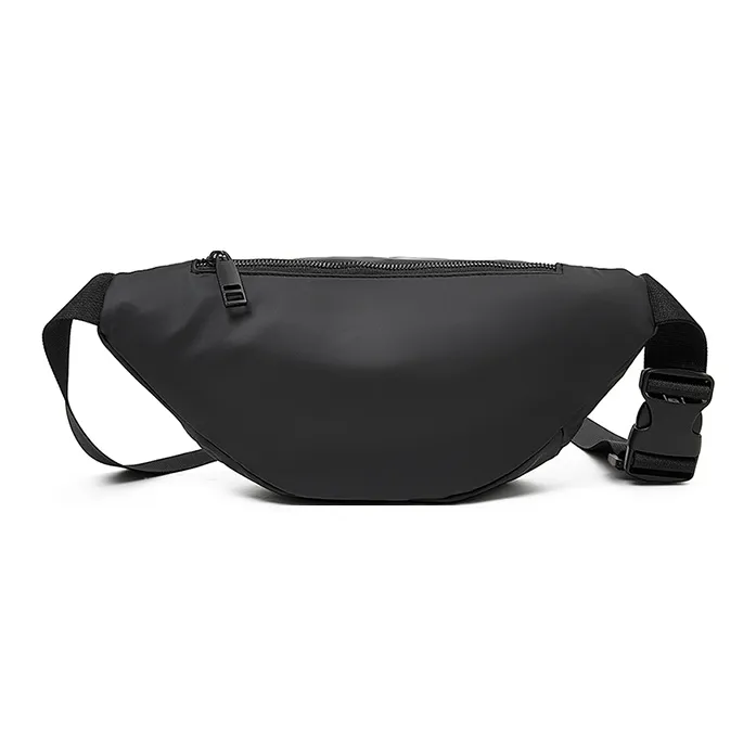 Old Man's Head Synthetic Leather Fanny Pack Regular Men's Black-6