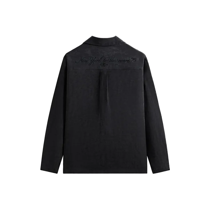 KITH SS25 Adonis Camp Collar Shirt Men's Black-1
