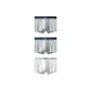 3 Pack (Light Gray+Light Gray+White)