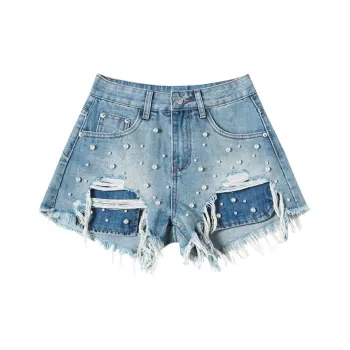 GOSO Denim Shorts Women's Vintage Blue