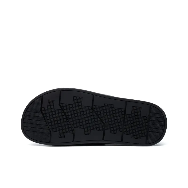 FED Rubber Foam Outsole Odor Resistant Quick Dry Slide Slippers Men's Black-5