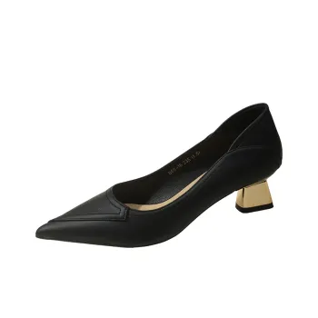 WUJI Block Heel High Heels Women's