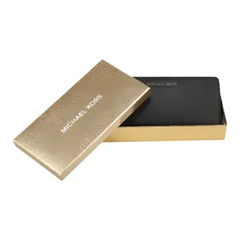 MICHAEL KORS Giftables Leather Clutches Wallets Women's Black