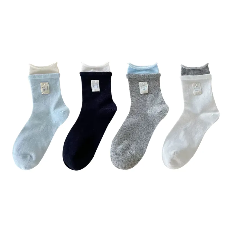 Mulong Family Mid Calf Socks Women's 4 Pack-0