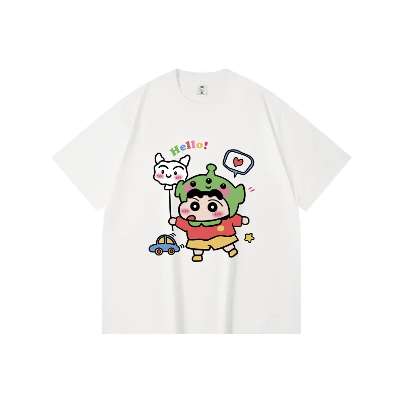 Crayon Shinchan Short Sleeved T Shirts Unisex-0