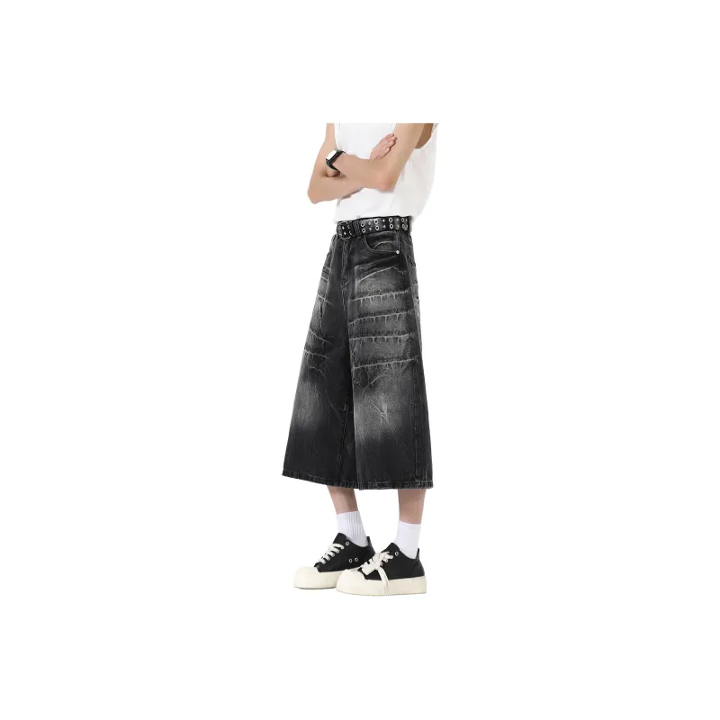 FOREVER 21 Denim Shorts Unisex Black-0