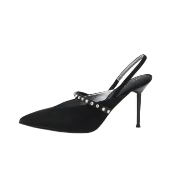 Alexander McQueen Revel Slim Heel High Heels 9cm Women's Black