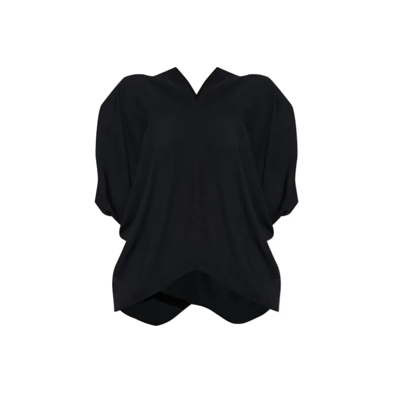 MM6 Maison Margiela Draped V neck Blouse-0
