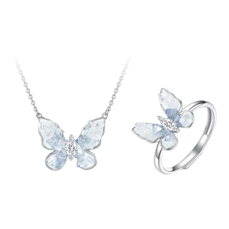 Ascending S925 Silver Necklaces Women's-15