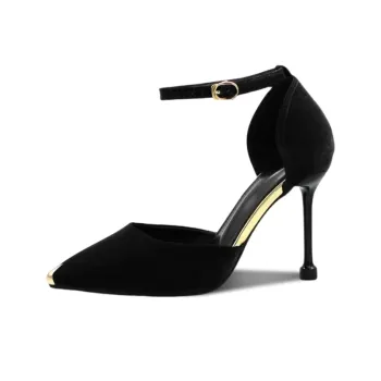 SHUXIAOBEI Slim Heel High Heels Women's Black