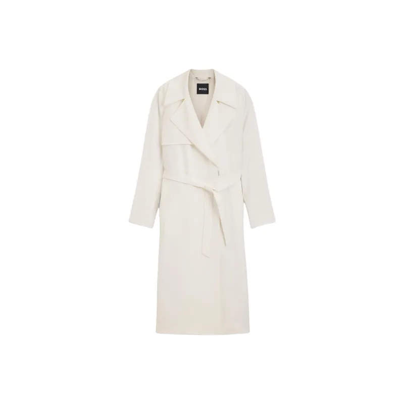 HUGO BOSS Trench Coat Women's White-0
