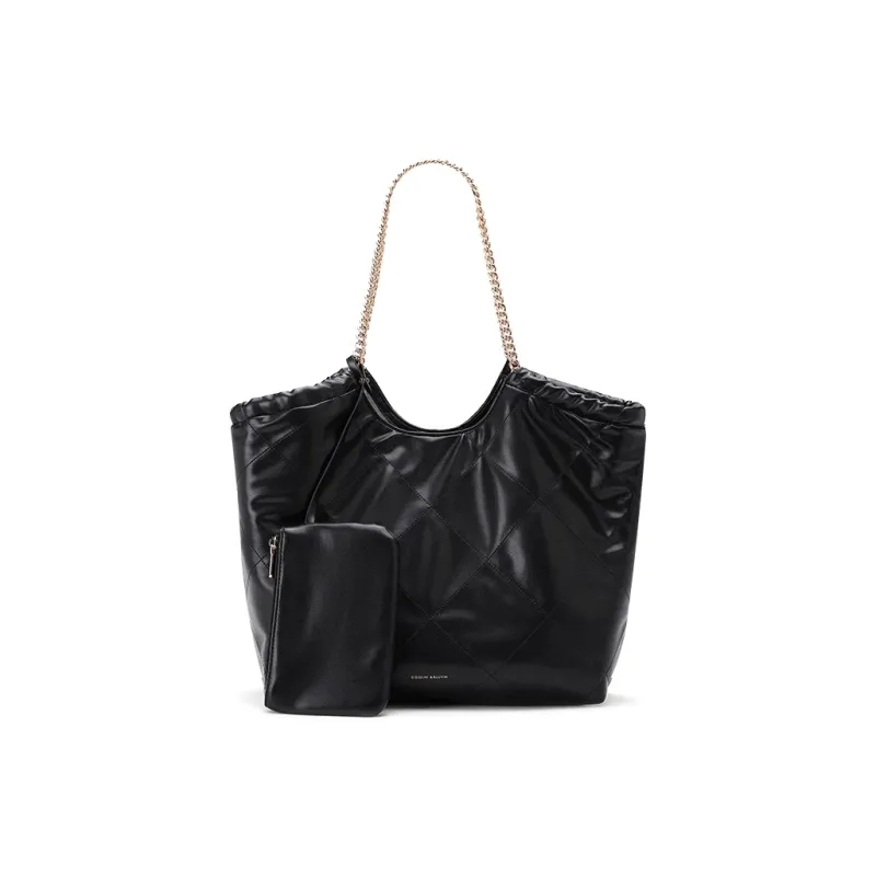 CLEVER& KETCH PU Shoulder Bag Women's Black-0