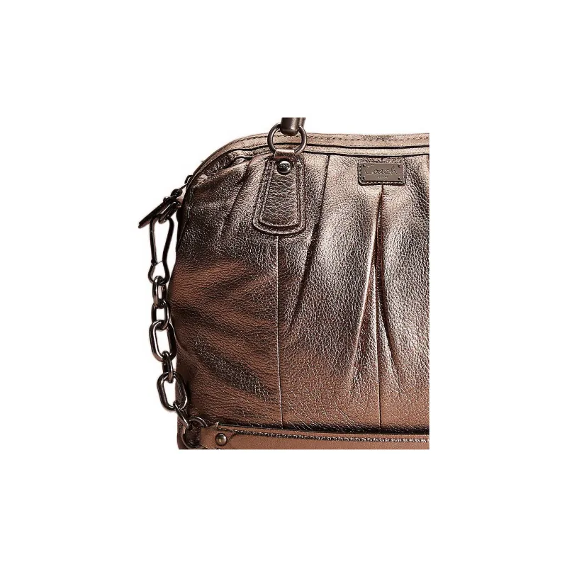 COACH Kristin Leather Shoulder Bag, Briefcase, Shoulder Bag Tubas Women's Bronze-2