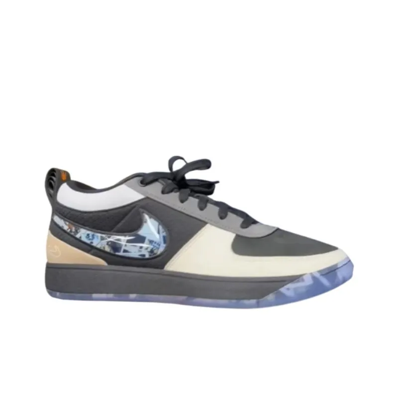 Nike Book 1 Anti-Slip Wear-Resistant Low-Top Basketball Shoes Men's Black Gray Color-1