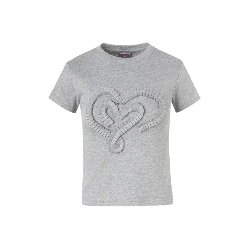 MOOD BERRY Set in Sleeve T Shirt Women's-0