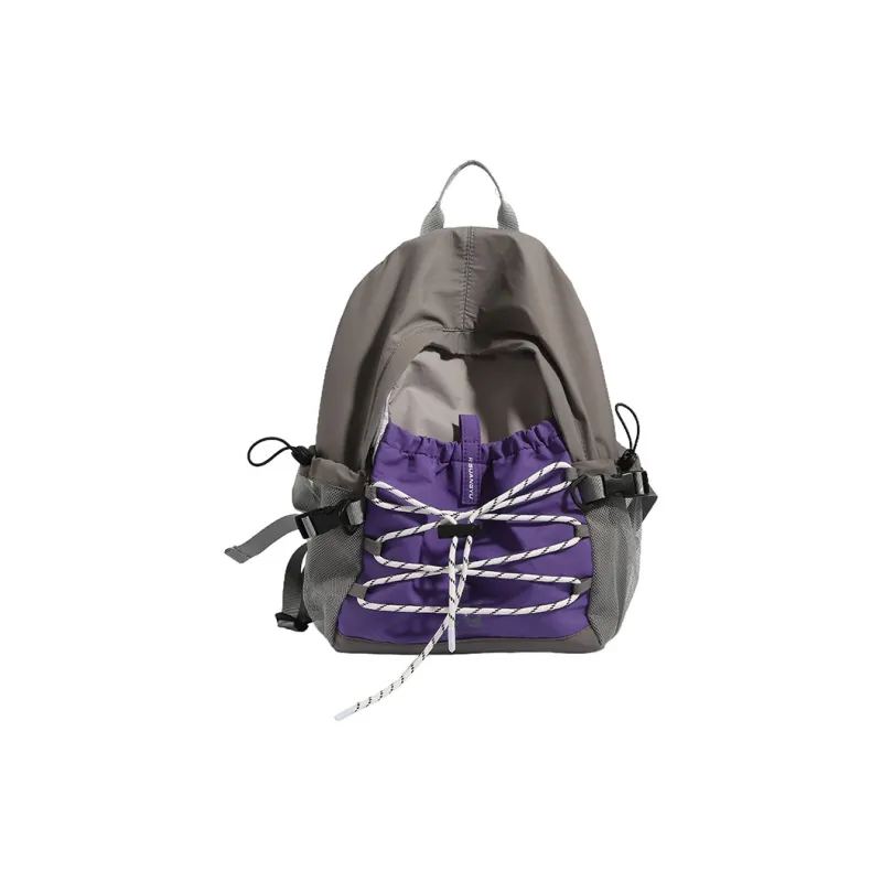 WICKBUEN Nylon Backpack Tubas Unisex Green/Purple-6