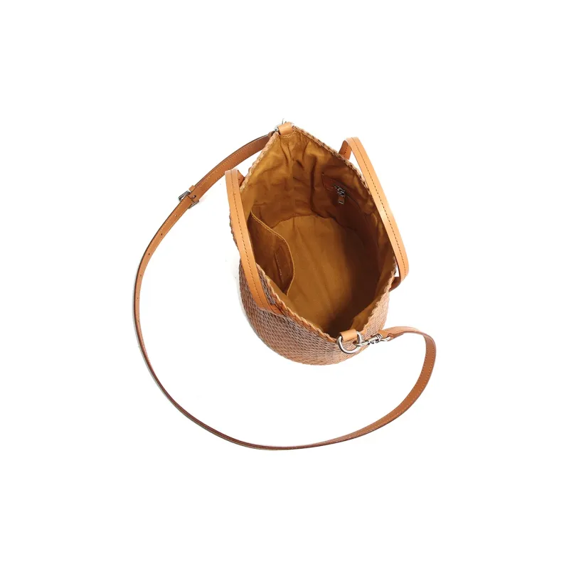 YOCAMU Cow Leather Handbag Women's Multicolor-4