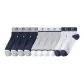 4 Navy Blue+4 Light Gray+2 White