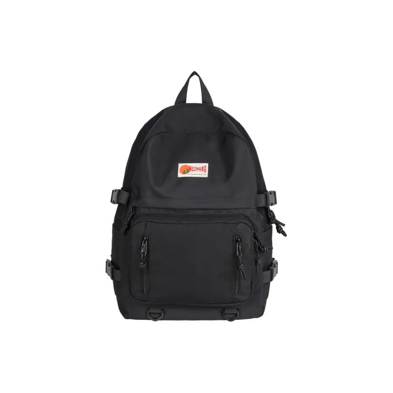 Kaka Tree Oxford Backpack Regular Unisex Black/Yellow/Red-0