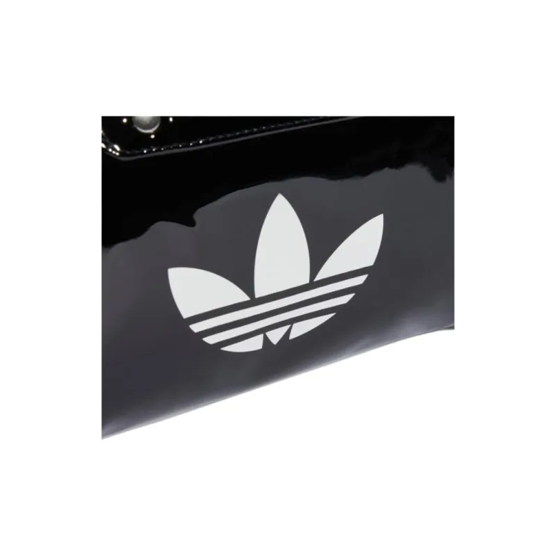 Adidas Adicolor Polyurethane Bowling Bag, Handbag Mini Unisex Black-3