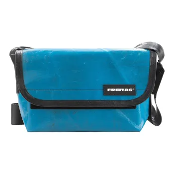 FREITAG Polyester Messenger Bag, Crossbody Bag, Shoulder Bag Unisex Blue Green