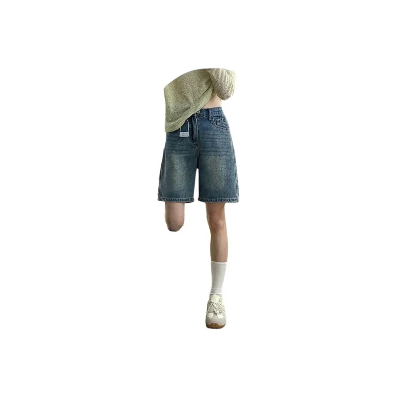 Honey Denim Shorts Women's Vintage Blue-1