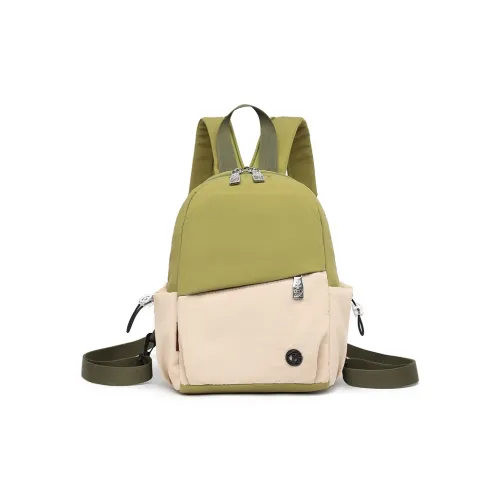 GOBLIN SHARKS 1759 Nylon Fabric Backpack Regular Unisex Green/Black