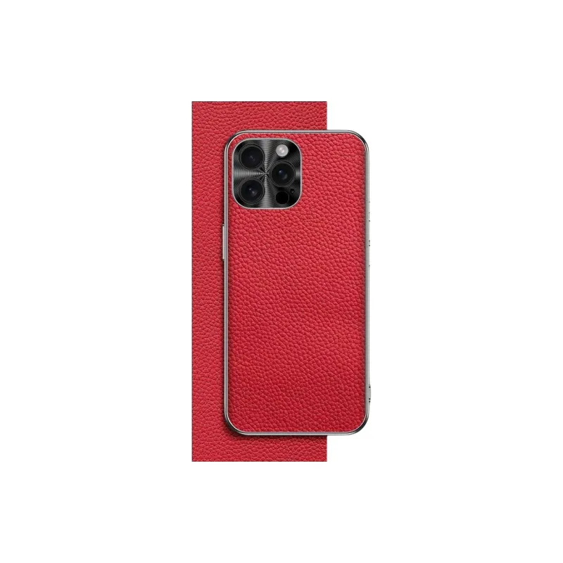 Record Star Leather Material Fully Enclosed Impact Resistant Phone Cases Compatibility Apple 16 Pro Business Formal-1