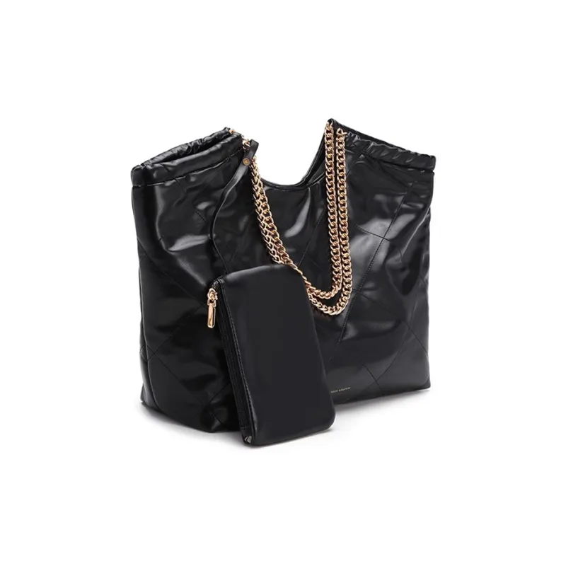 CLEVER& KETCH PU Shoulder Bag Women's Black-2