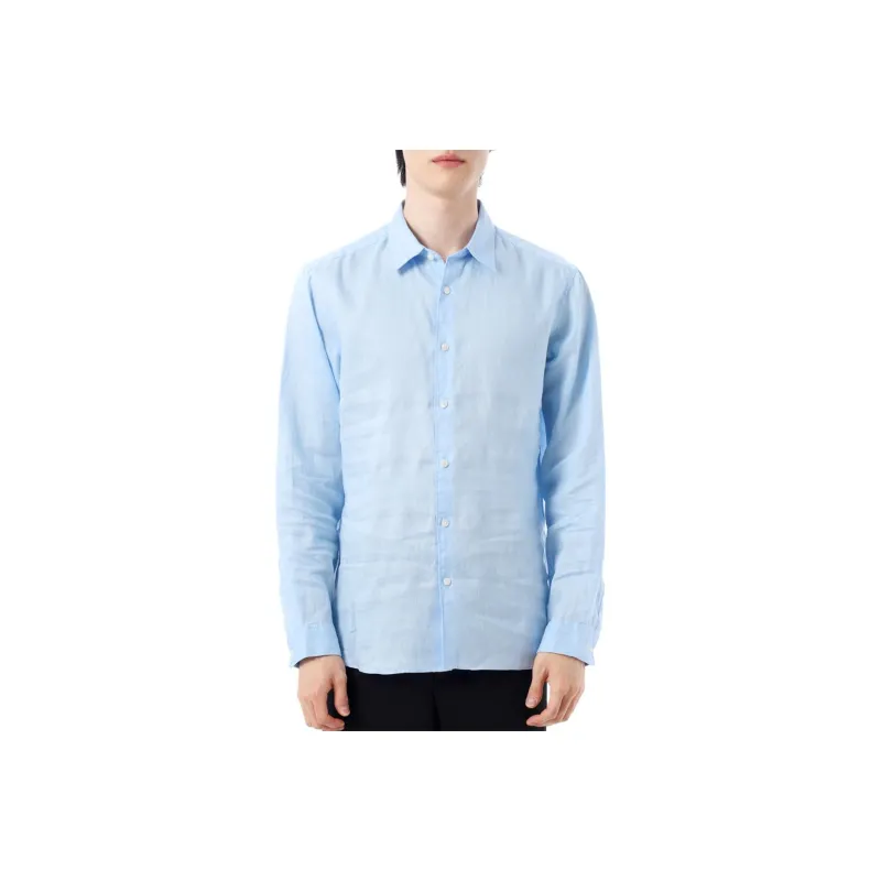 THEORY Shirts Men Light Blue-0