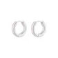 Pink/Purple Ear Rings 1 Pair Eh-3832.ebA