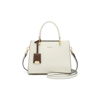 CNOLES Cow Leather Shoulder Bag, Crossbody Bag, Handbag Large Size Women's Multicolor