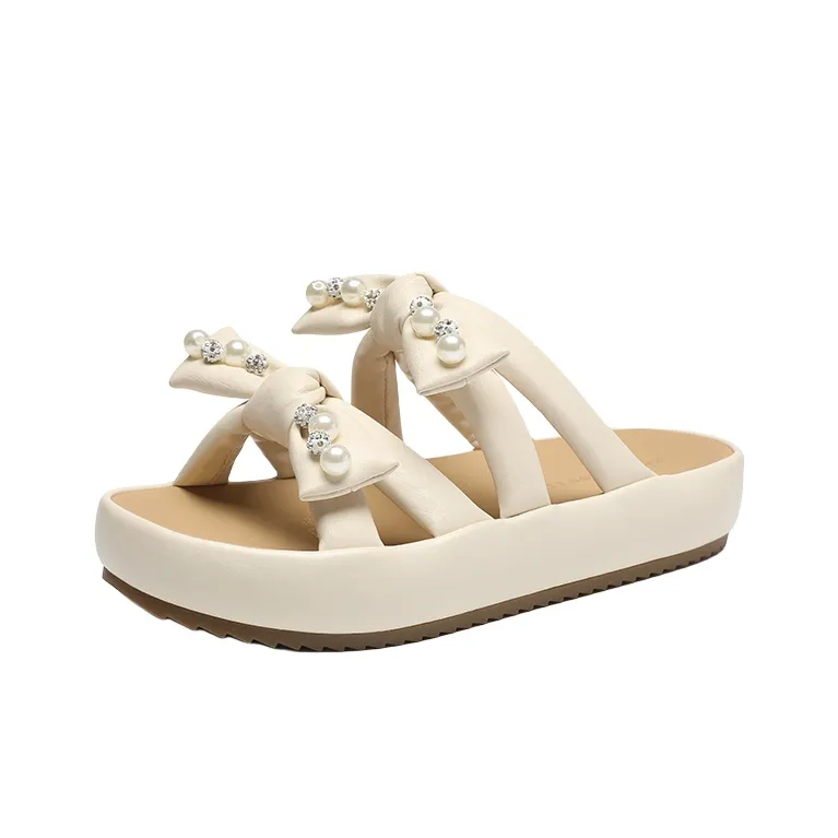 ZHR Slide Slippers Women's Light Yellow, Beige-1