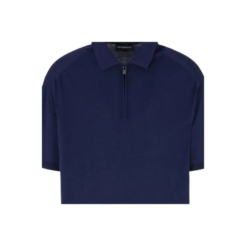 EMPORIO ARMANI SS25 Polo Shirt Men's Marine Blue-1