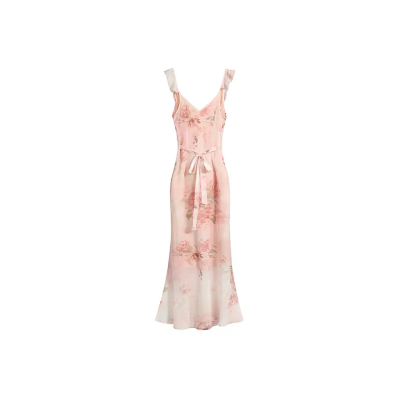 ERIRI Sleeveless Dresses Women's Pink-1